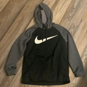 Nike Hoodie. Gray and black. Unisex